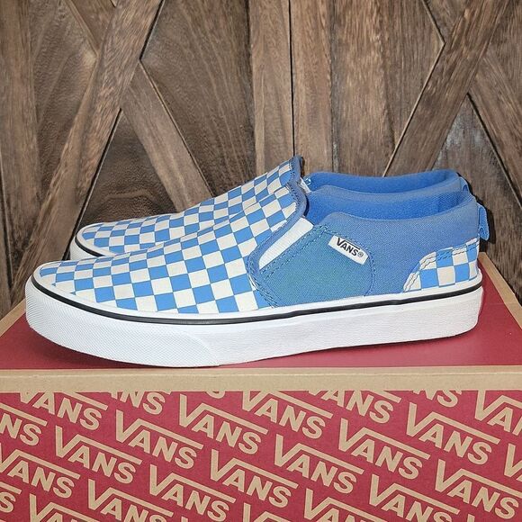 Vans Classic Slip On Checkerboard Shoes Size 5.5 Youth / Women 7 - Picture 4 of 13